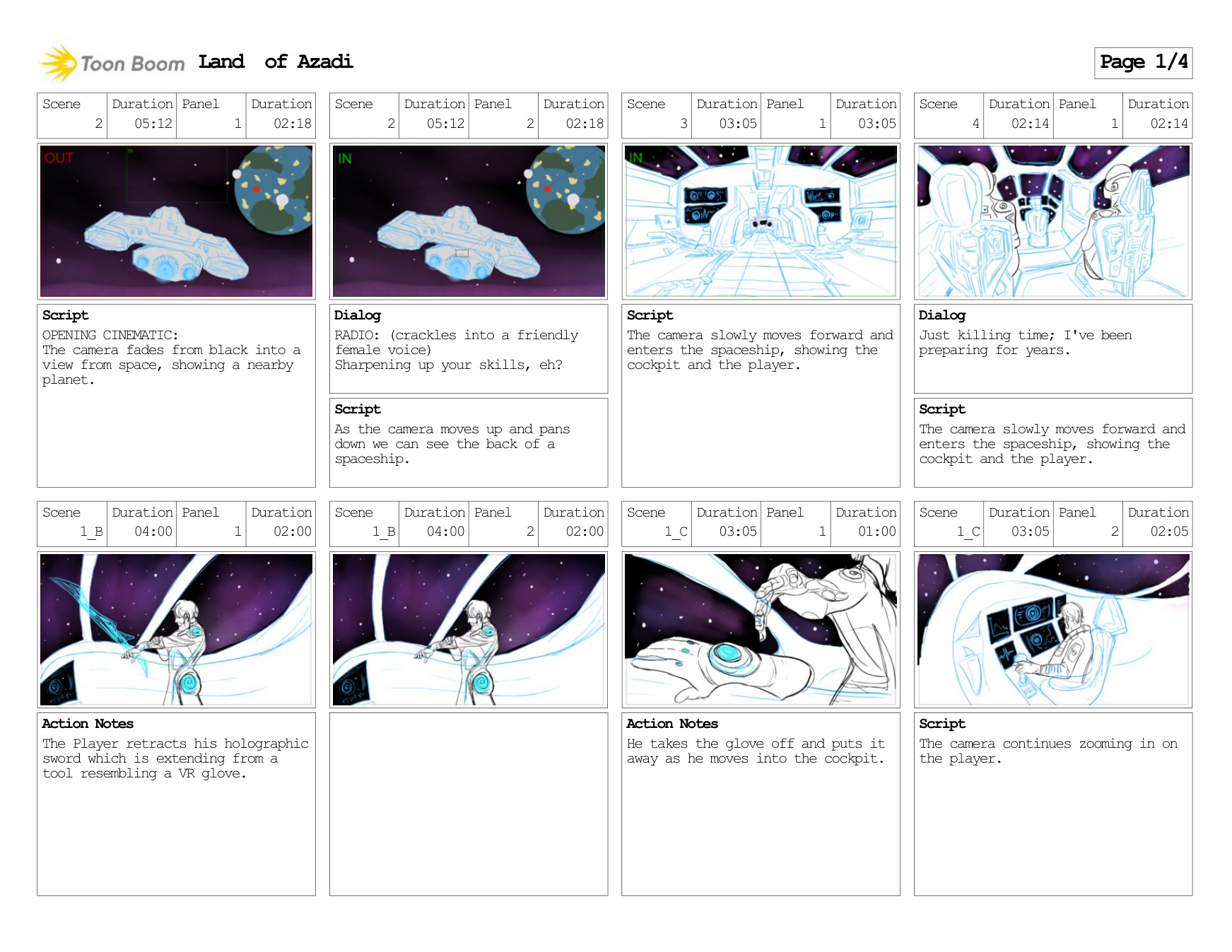 Azadi: Opening Cinematic Storyboard